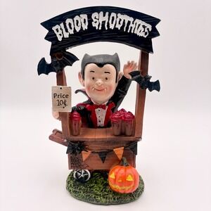 Halloween Vampire Blood Smoothies Stand Figurine Dracula Decor Fangs